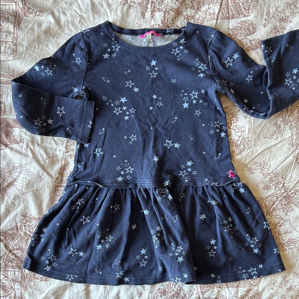 Joules Navy Star Pattern Dress